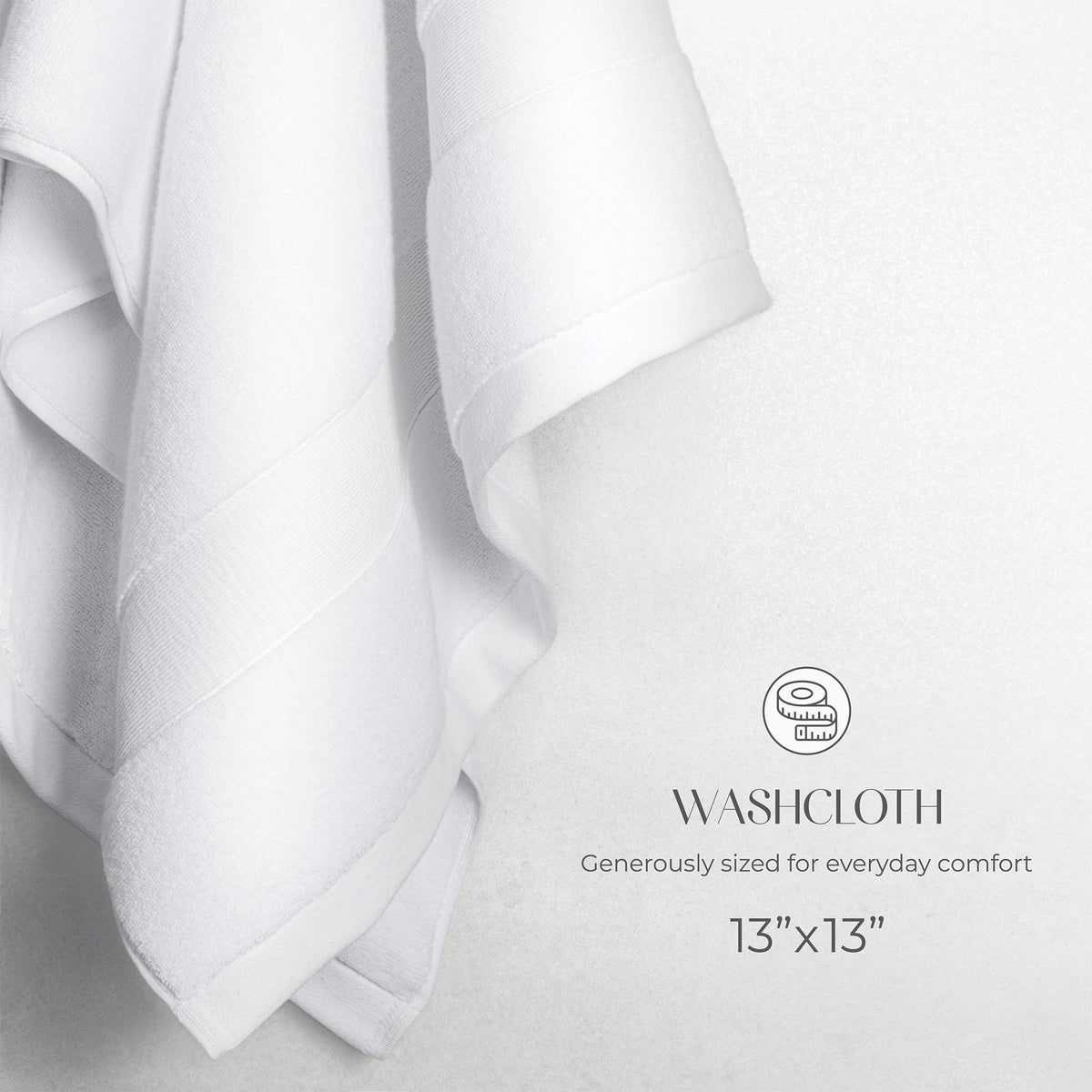 SIENA Wholesale Luxury 100% Turkish Cotton Washcloths – 700 GSM, Case Pack of 120